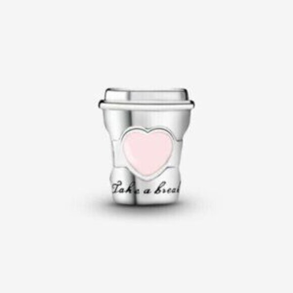 Pandora Take a Break Coffee Cup Charm - Picture 2 of 3